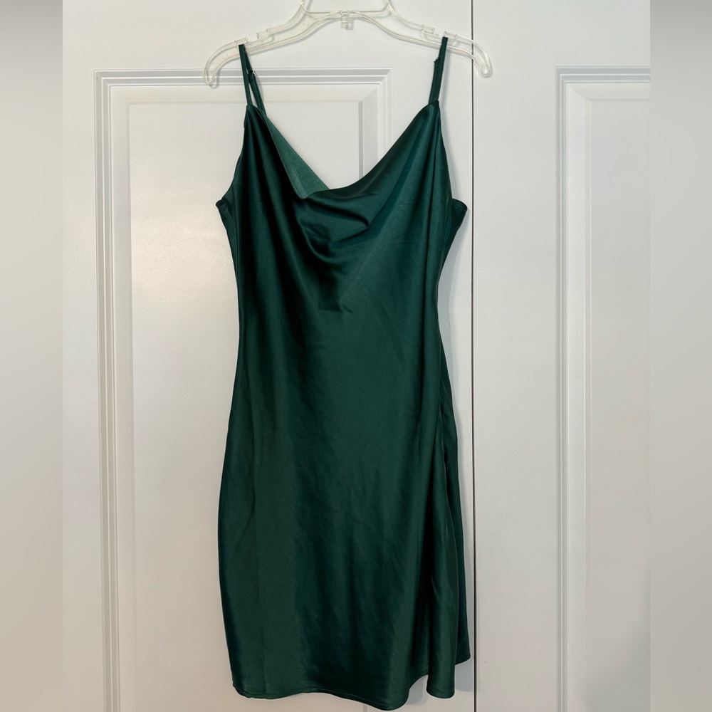 Nasty Gal cowl neck satin dress
